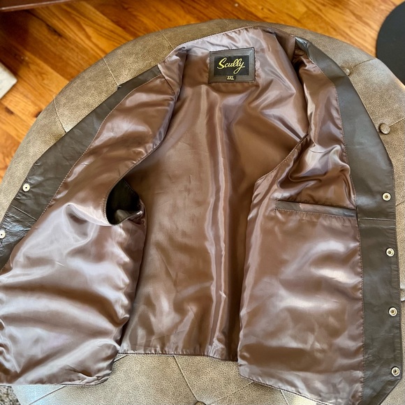 NWOT Scully Soft Lamb Leather Vest With Extension Chain & Buffalo Nickel Snaps - Picture 8 of 15